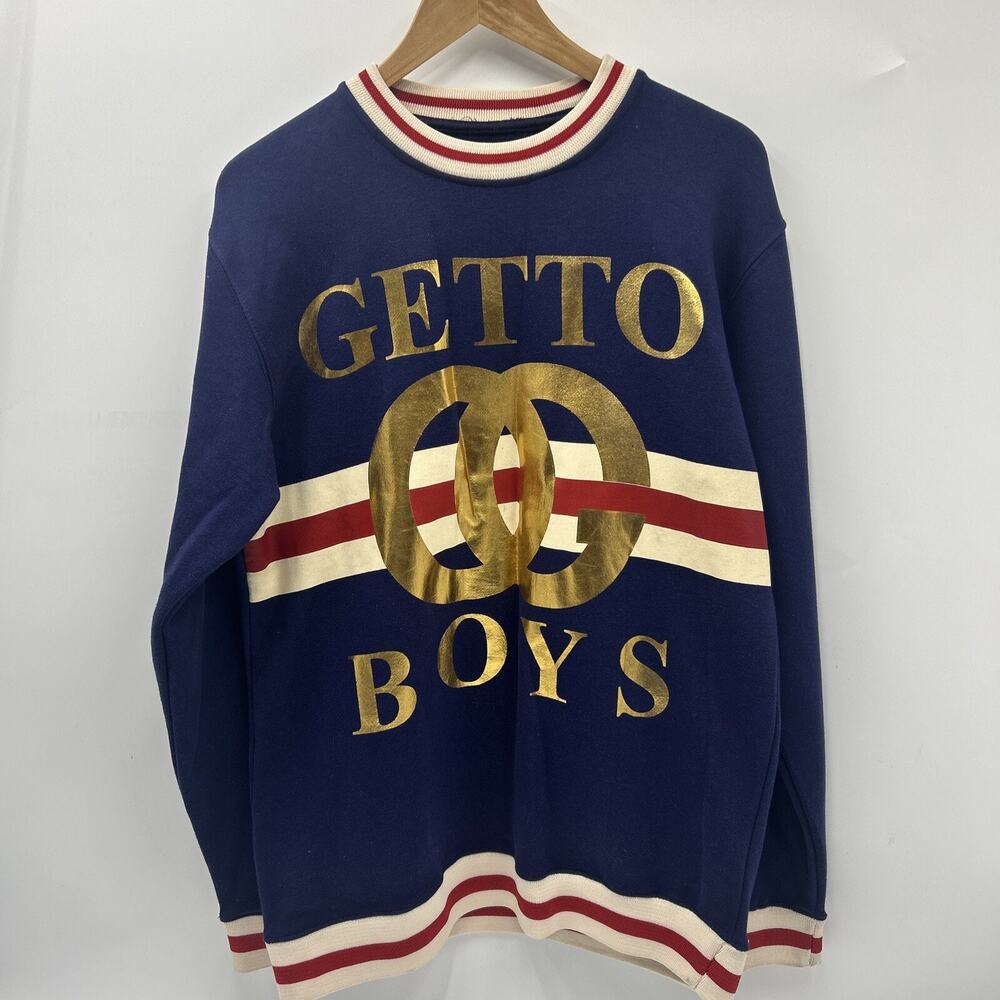 Evolution in Design Getto Boys Long Sleeve Sweatshirt Mens Size Large VERY CLEAN